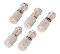 Lot de 5 vis à pied presseur industriel 3,2 cm Fixation rapide | Bouton poussoir de déverrouillage, remplace la vis moletée, longueur 3,2 cm, construction en acier, pas de tournevis