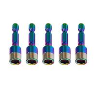 Lot de 5 vis de fixation à tête hexagonale de 8 mm avec design haute résistance pour la fixation de tôles métalliques, construction en acier robuste, vis à tête de sort, manchon