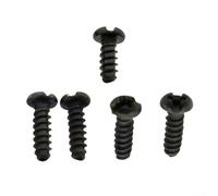 Lot de 5 vis de fixation pour abu B3 B4 B5 P4 P5 4 P5 Garcia Baitcasting en acier inoxydable Noir Longueur mixte