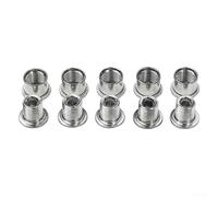 Lot de 5 vis de plateau de vélo de montagne, vis simple/double/triple en acier inoxydable pour vélo de route, VTT