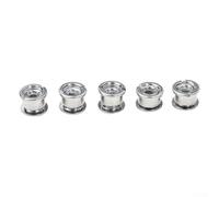 Lot de 5 vis de plateau en acier inoxydable pour VTT conçues pour une fixation simple double triple de roue de chaîne (C simple)