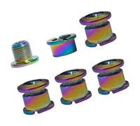 Lot de 5 vis de rechange pour plateau de vélo de route en acier pour vélo extérieur/moyen