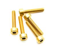 Lot de 5 vis hexagonales M3 3 mm en alliage TC4 (M3 x 16 mm anodisé doré)