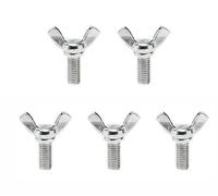 Lot de 5 vis papillon en acier inoxydable - Vis à ailettes torsion manuelle for la fixation d'outils et machines bricolage(M10*25mm)