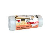 Lot de 5 x 20 sacs poubelle avec dragonne 20 l 48 x 62 cm