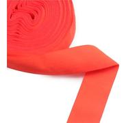 Lot de 5 yards (4,47 m) de ruban élastique uni de 20 mm (3/4") for pliage, en spandex, satin, dentelle, garniture de couture et accessoires de confection.(Orange607)