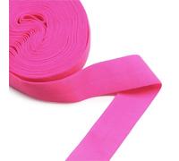 Lot de 5 yards (4,47 m) de ruban élastique uni de 20 mm (3/4") for pliage, en spandex, satin, dentelle, garniture de couture et accessoires de confection.(Rose406)