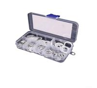 Lot de 50/100/120 joints plats en cuivre avec boîte d'assortiment, pour carburant, électrique, automobile et applications industrielles (100 feuilles d'aluminium)