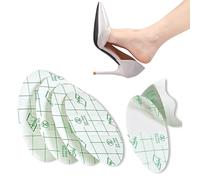 Lot de 50/100/150/200 autocollants invisibles pour talons - Transparents et fins - Imperméables - Anti-usure - Protection des pieds (150 pièces, 4,3 x 6,7 cm)