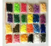 Lot de 50/100/150 boutons-pression T5 pour sac, pochette, boucle foncée, accessoires pour vêtements de bébé, mélange de couleurs, 200 pièces