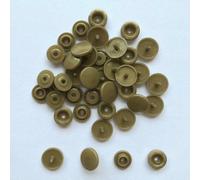 Lot de 50/100/150 boutons-pression T5 pour sac, pochette, boucle foncée, accessoires pour vêtements de bébé, marron, 200 pièces