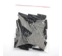 Lot de 50 100 gaines thermorétractables de protection efficace pour les techniques de pêche à la carpe (noir 100 pièces)