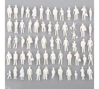 Lot de 50 1000 petites figurines humaines à l'échelle 1 75 pour l'architecture de modèle, les dispositions de train ferroviaire et la configuration de scènes d'artisanat (50 pièces)