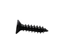 Lot de 50/200 vis autotaraudeuses M1 M1.2 M1.4 M1.7 M2 M2.3 M2.6 M3 M3.5 M4 Noir Mini vis à tôle avec petite empreinte cruciforme et tête fraisée plate (8 mm, 50 pièces M4)