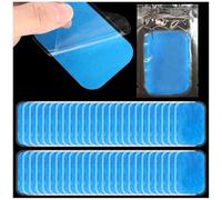 Lot de 50/25 coussinets en gel pour stimulateur abdominaux, feuilles de gel de rechange pour entraînement musculaire abdominal, accessoire de ceinture de tonification réutilisable