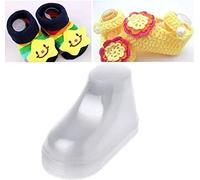 Lot de 50/25 paires de pieds de bébé en plastique transparent - Embauchoirs à chaussures, chaussons, chaussettes et chaussures - Support pour magasin et maison - 9 cm - Transparent