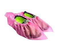 Lot de 50/25 paires Sur-chaussures jetables Rose Non Tissé antidérapant sol anti-poussière Couvre Chaussures Chaussures de protection Couvre