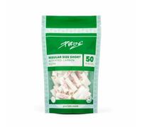 Lot de 50-250 PURIZE - Lot de 2 paquets de 50 filtres à charbon actif - Taille normale - 9 mm