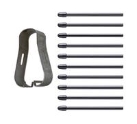 Lot de 50/40/30/20/10 pointes de stylo à essorer et clips pour stylo standard 133