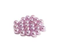 Lot de 50 à 1 000 perles rondes en ABS, imitation, perles d'espacement en acrylique, pour la fabrication de bijoux, bracelets et colliers, violet clair, 12 mm x 50 pièces