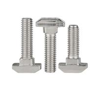 Lot de 50 à 100 boulons à tête en T M8 - Vis à tête en T - Raccord en aluminium (M8 x 30 mm 70 pièces)