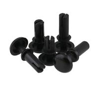 Lot de 50 à 100 rivets expansibles en plastique de type R, noir/blanc, en nylon, for circuit imprimé, R2024-R6080(Black,R4070-100pcs)