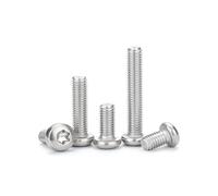 Lot de 50 à 100 vis à tête cylindrique Torx M2 M2.5 M3 M4 en acier inoxydable 304, six lobes, bouton rond, boulon de sécurité inviolable(M2.5x12mm-100pcs)