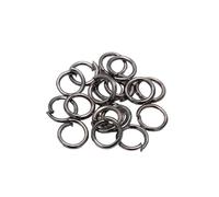 Lot de 50 à 200 anneaux de jonction fendus de 3 à 20 mm for la création de bijoux et accessoires de bricolage(Gunblack,14mm x 100Pcs)