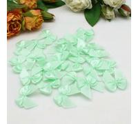 Lot de 50 à 200 nœuds en ruban coloré de 2,5 x 2,5 cm, petite taille, en polyester satiné, pour décoration artisanale, DIY, M, 25 couleurs, 18 à 200 pièces