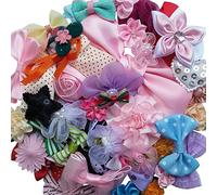 Lot de 50 accessoires, rubans, nœuds, fleurs A0241 pour mariage, par Chenkou