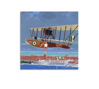 Lot de 50 affiches vintage de surveillance aérienne de la Première Guerre mondiale, FBA de type H, affiches décoratives sur toile, affiches murales et images d'art imprimées modernes pour chambre à