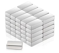 Lot de 50 aimants de réfrigérateur, 10 x 5 x 3 mm, petits aimants pour travaux manuels, barre magnétique en nédoymium pour réfrigérateur, tableau blanc, bricolage, tableau d'affichage