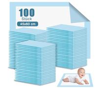 Lot de 50 alèses jetables pour bébé - 45 x 60 cm | Matelas à langer imperméable et absorbant à 7 couches pour nouveau-né