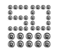 Lot de 50 anneaux de cloche de 1,22 pouces - Anneau de cymbale à tambour en acier inoxydable - Effet jingle - Accessoire pour fêtes, concerts, comédies musicales, chansons - Anneau pour