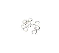 Lot de 50 anneaux de jonction ouverts en acier inoxydable, 1,4 x 9 mm, 1,5 x 10 mm, anneaux de jonction fendus en argent et or, anneau de jonction simple for l'artisanat(Silver,1.5x10mm)