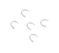Lot de 50 anneaux de leurre en laiton en forme de U pour montage rotatif et amélioration du mouvement des leurres dans diverses conditions de pêche (argenté) - 6 mm