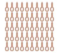 Lot de 50 anneaux de traction plaqués cuivre pour soudure par points Outils essentiels d'atelier de carrosserie