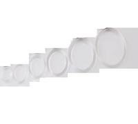 Lot de 50 anneaux en O multi-tailles transparents/blancs/noirs for soutien-gorge, boucles réglables for ceinture, accessoires de couture en plastique(Clear,Inner 8mm Dia)