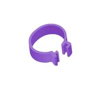 Lot de 50 anneaux pour cuisses de poulet, diamètre intérieur 16 mm, unis, adaptés aux cuisses de poulet, de canard et d'oie,Violet,Diamètre intérieur 16 mm