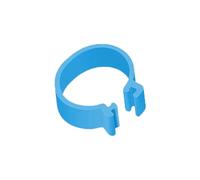 Lot de 50 anneaux pour cuisses de poulet, diamètre intérieur 16 mm, unis, adaptés aux cuisses de poulet, de canard et d'oie,Bleu,Diamètre intérieur 16 mm