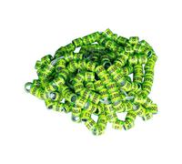 Lot de 50 anneaux pour pigeons - Accessoires sûrs pour nichoir à oiseaux - Bandes faciles à distinguer - Accessoires pegeon de couleur vive - Identification des pigeons
