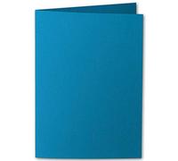 Lot de 50//Artoz Serie 1001 Cartes doubles côtelé//hochdo ppelt//DIN A6, 210 x 148 mm, Haute Qualité, Petrolblau