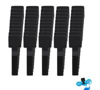 Lot de 50 Attaches Câble Adhésives, Organiseurs de Câbles Réutilisables avec Fermeture, Clips de Câble Autocollants pour Bureau, TV, USB, HDMI, Sans Résidu