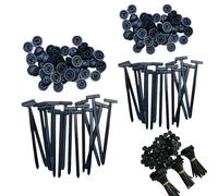 Lot de 50 attaches de câble universelles, auto-lacets, extra solides, pour voiture, maison et jardin, outil de fixation de câbles en plastique polyvalent, réparation quotidienne de voiture (100 pièces