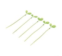 Lot de 50 attaches de support pour plantes en forme de feuille et construction en nylon pour une fixation fiable du câble et de la tige, 20 cm, lot de 50 pièces