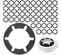 Lot de 50 attrape-cheveux pour canalisations de douche, filtre de vidange de sol, attrape-cheveux, filtre anti-encrassement, filtre d'évier autocollants, filtre de vidange de sol pour salle de bain et