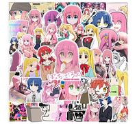 Lot de 50 autocollants BOCCHI THE ROCK! anime pour ordinateur portable, pare-chocs, planche à roulettes, bouteilles d'eau, ordinateur, téléphone, pack d'autocollants anime pour enfants/adolescents.