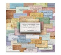 Lot de 50 autocollants chrétiens - Motifs de foi | Versets religieux de la Bible pour Bouteille d'eau Journal Ordinateur portable Housse de téléphone portable