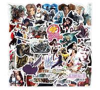Lot de 50 autocollants de jeu Final Fantasy pour bouteille d'eau, ordinateur portable, téléphone, valise, vélo, moto, skateboard, voiture, pare-chocs, lot de 50 autocollants de dessin animé pour