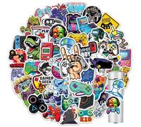 Lot de 50 autocollants de jeu vidéo pour garçons et adultes, autocollants en vinyle imperméables pour bouteille d'eau, voiture, pare-chocs, bagages, ordinateur portable, cadeaux Fortnite pour garçons